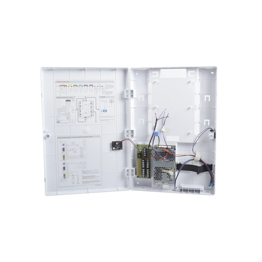 GABINETE DE PLÁSTICO PARA CORESTATION CS40 CON FUENTE DE 110VCA-Controles de Acceso-SUPREMA-Bsai Seguridad & Controles