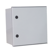 GABINETE DE POLIÉSTER IP65 USO EN INTEMPERIE (400 X 400 X 200 MM) CON PLACA TRASERA INTERIOR DE PLÁSTICO (INCLUYE CHAPA Y LLAVE).-Gabinetes y Cajas-PRECISION-Bsai Seguridad & Controles