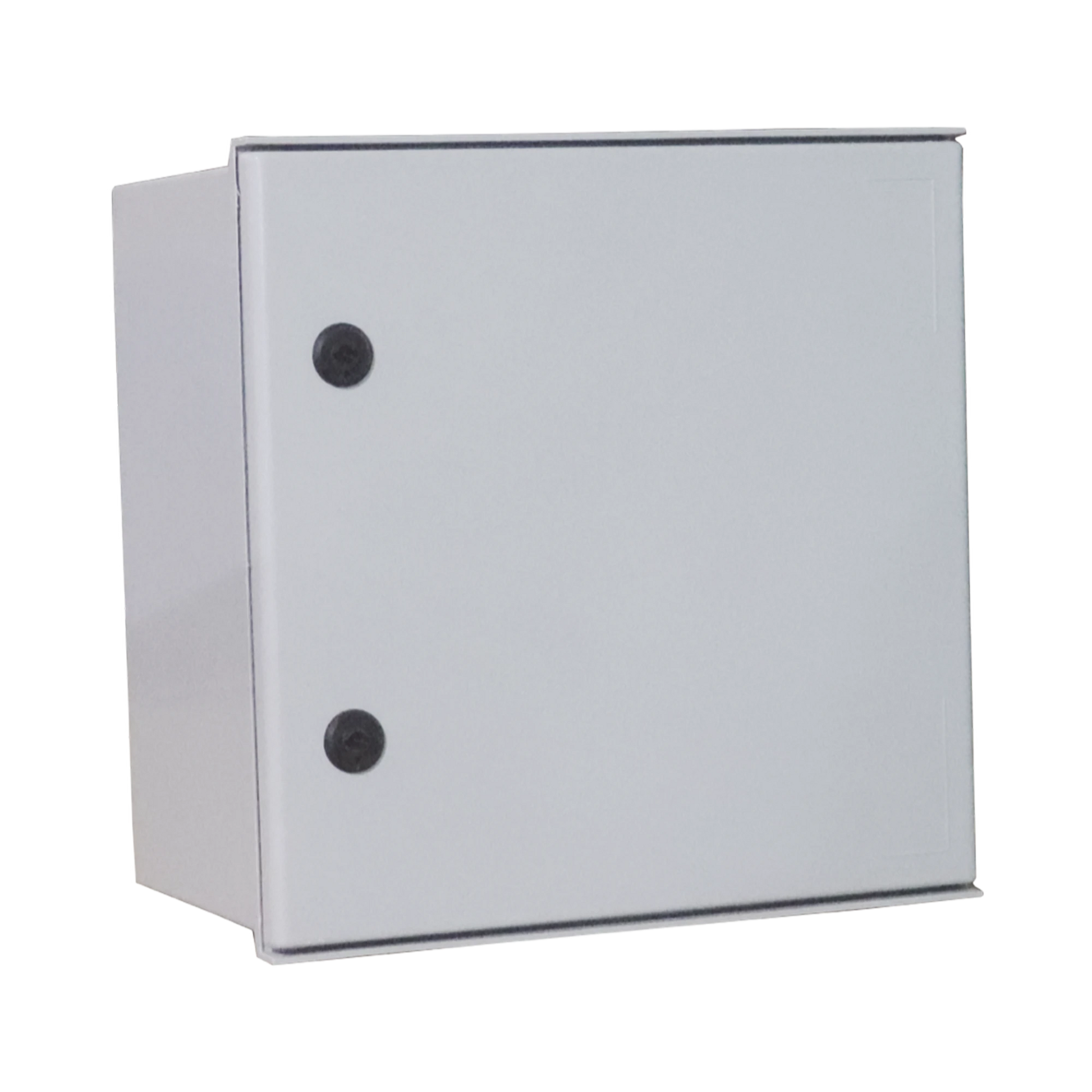 GABINETE DE POLIÉSTER IP65 USO EN INTEMPERIE (400 X 400 X 200 MM) CON PLACA TRASERA INTERIOR DE PLÁSTICO (INCLUYE CHAPA Y LLAVE).-Gabinetes y Cajas-PRECISION-Bsai Seguridad & Controles