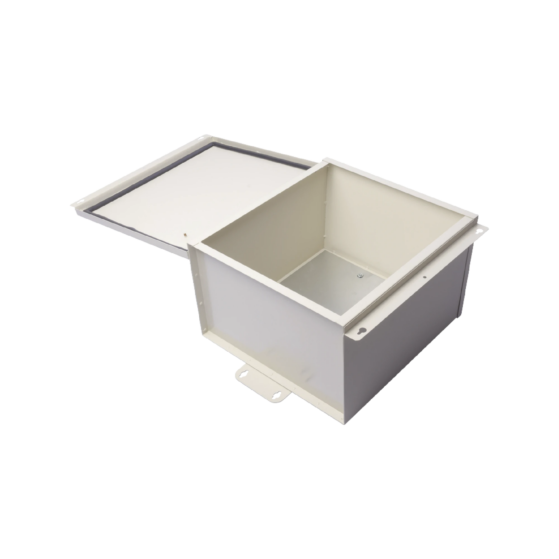 GABINETE DE TELECOM. DE ACERO GALVANIZADA CON PLATO INTERIOR (400 X 400 X 250 MM). SE PUEDE PONER CANDADO.-Racks y Gabinetes-EPCOM INDUSTRIAL-Bsai Seguridad & Controles