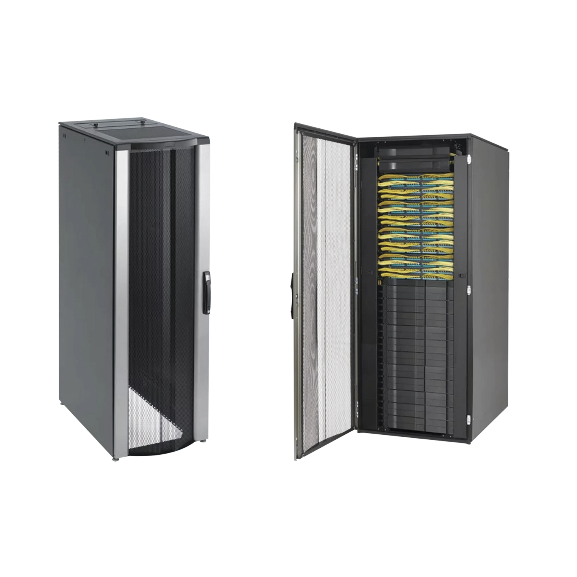 GABINETE DE TELECOMUNICACIONES PROLINE CONNECTEK, 800 MM DE ANCHO, 1100 MM DE PROFUNDIDAD, 42 UR, COLOR NEGRO-Racks y Gabinetes-HOFFMAN-Bsai Seguridad & Controles