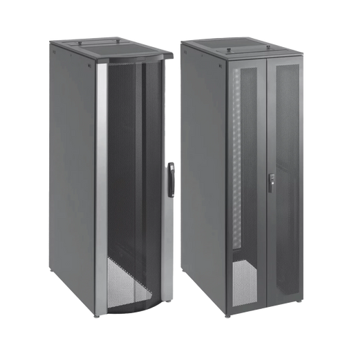 GABINETE DE TELECOMUNICACIONES PROLINE FLOTEK PC, 600 MM DE ANCHO, 1000 MM DE PROFUNDIDAD, 42 UR, COLOR NEGRO-Racks y Gabinetes-HOFFMAN-Bsai Seguridad & Controles