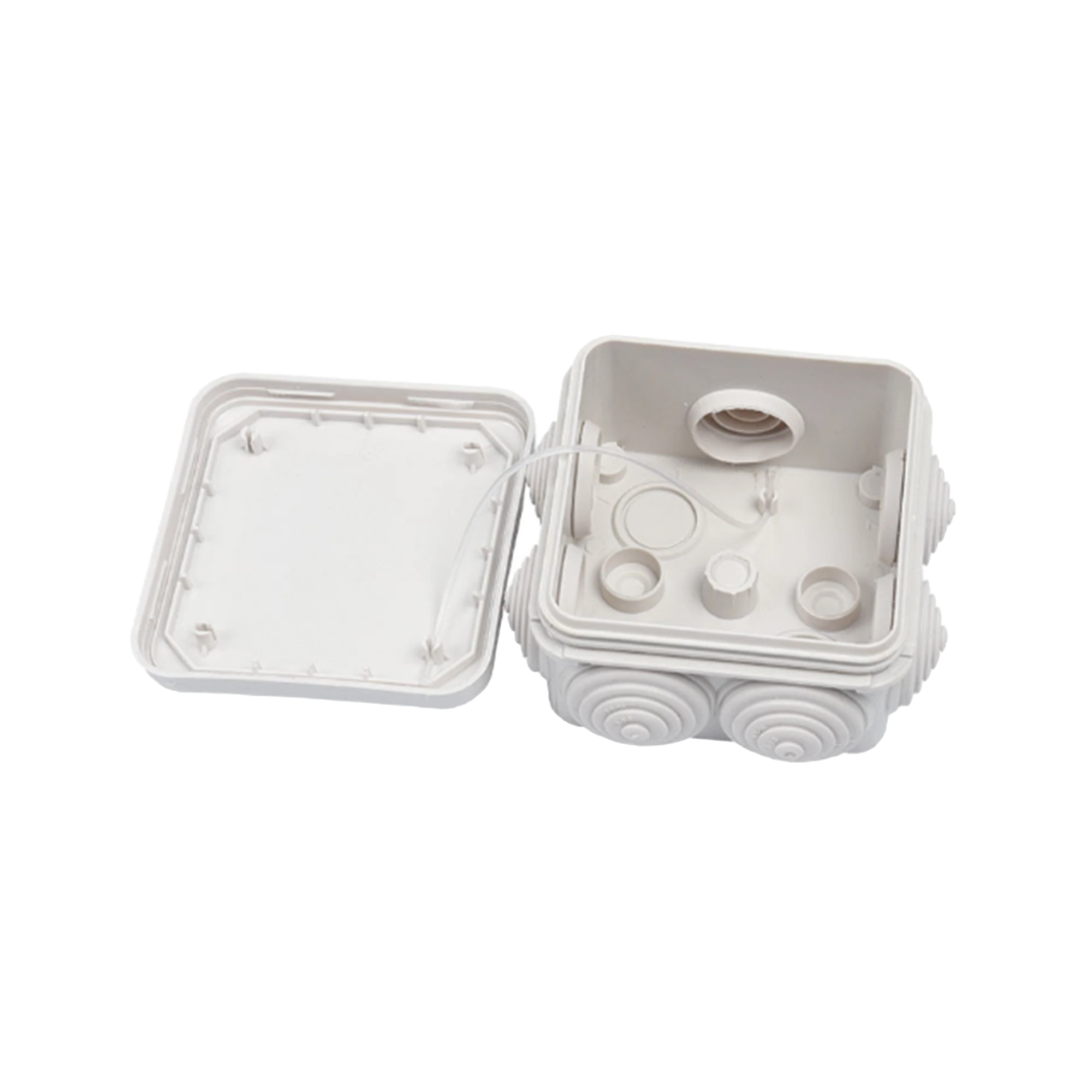 GABINETE DERIVACIÓN DE PLÁSTICO (100 X 100 X 54 MM) CON 6 GLÁNDULAS DE GOMA-Accesorios Generales-PRECISION-Bsai Seguridad & Controles