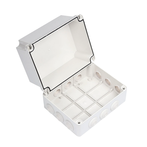 GABINETE DERIVACIÓN DE PLÁSTICO (190 X 240 X 165 MM) CON 12 GLÁNDULAS DE GOMA-Racks y Gabinetes-PRECISION-Bsai Seguridad & Controles