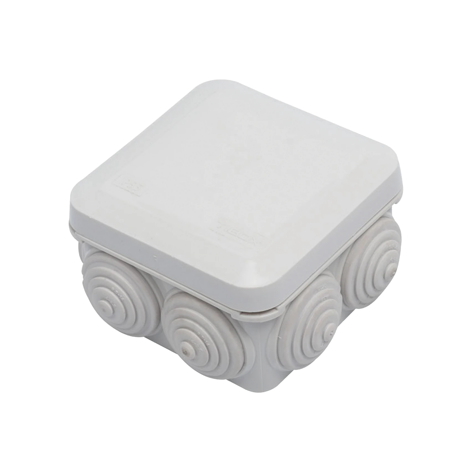 GABINETE DERIVACIÓN DE PLÁSTICO (89 X 89 X 50 MM) CON 7 GLÁNDULAS DE GOMA-Accesorios Generales-PRECISION-Bsai Seguridad & Controles