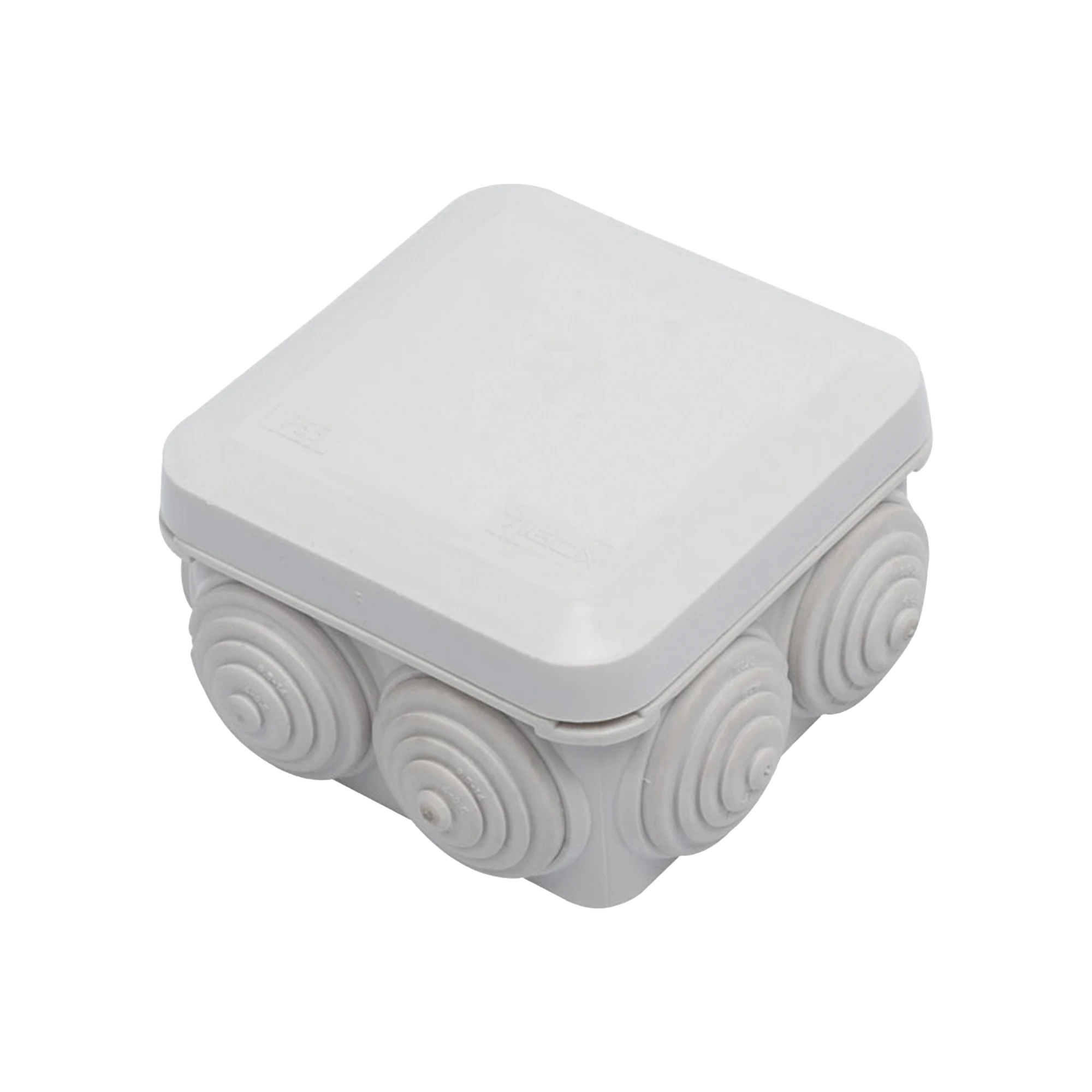 GABINETE DERIVACIÓN DE PLÁSTICO (89 X 89 X 50 MM) CON 7 GLÁNDULAS DE GOMA-Accesorios Generales-PRECISION-Bsai Seguridad & Controles