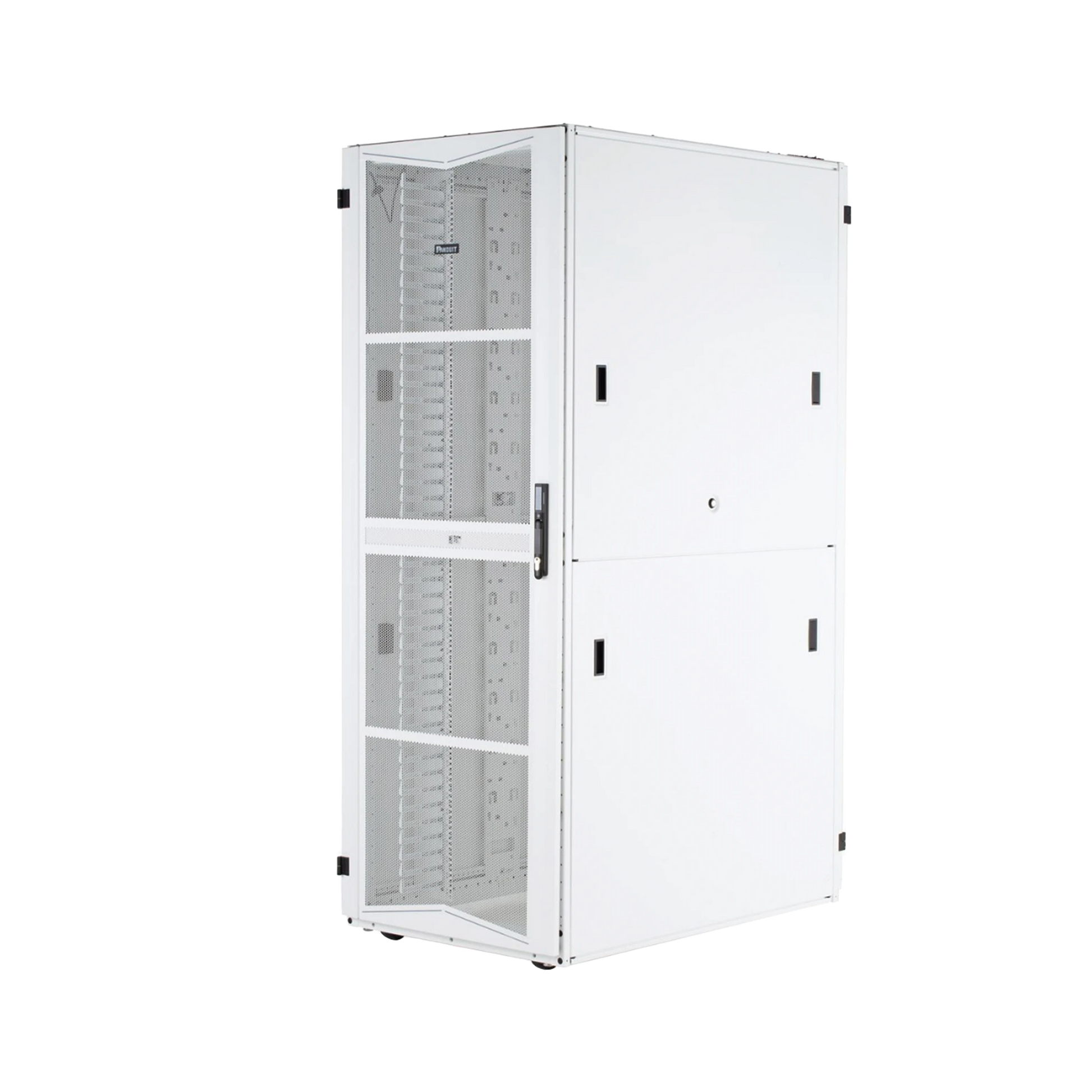 GABINETE FLEXFUSION PARA CENTROS DE DATOS, 42 UR, 600 MM DE ANCHO, 1070 MM DE PROFUNDIDAD, FABRICADO EN ACERO, COLOR BLANCO-Racks y Gabinetes-PANDUIT-Bsai Seguridad & Controles