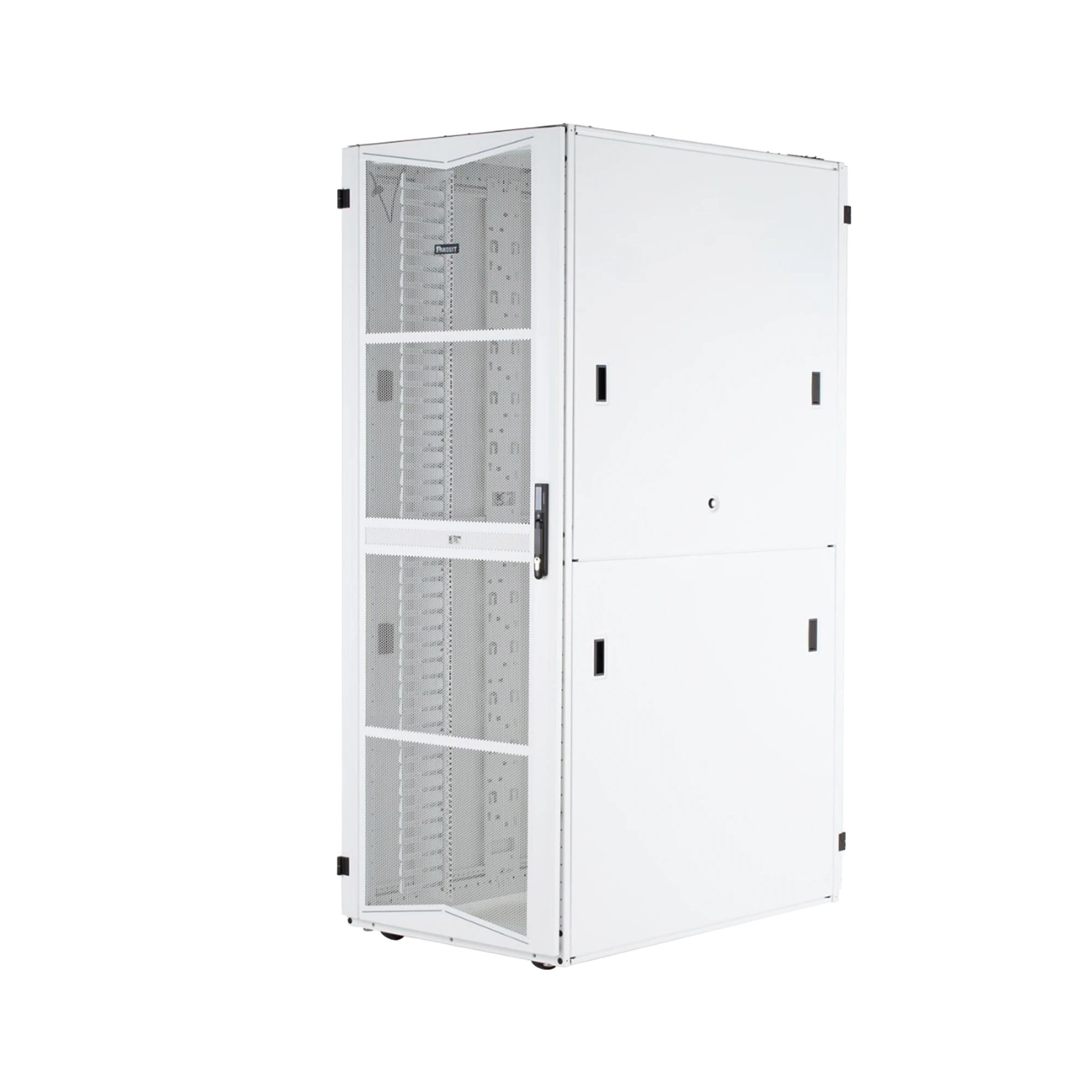 GABINETE FLEXFUSION PARA CENTROS DE DATOS, 42 UR, 600 MM DE ANCHO, 1070 MM DE PROFUNDIDAD, FABRICADO EN ACERO, COLOR BLANCO-Racks y Gabinetes-PANDUIT-Bsai Seguridad & Controles