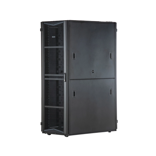 GABINETE FLEXFUSION PARA CENTROS DE DATOS, 42 UR, 800 MM DE ANCHO, 1070 MM DE PROFUNDIDAD, FABRICADO EN ACERO, COLOR NEGRO-Racks y Gabinetes-PANDUIT-XG84212BS0001-Bsai Seguridad & Controles