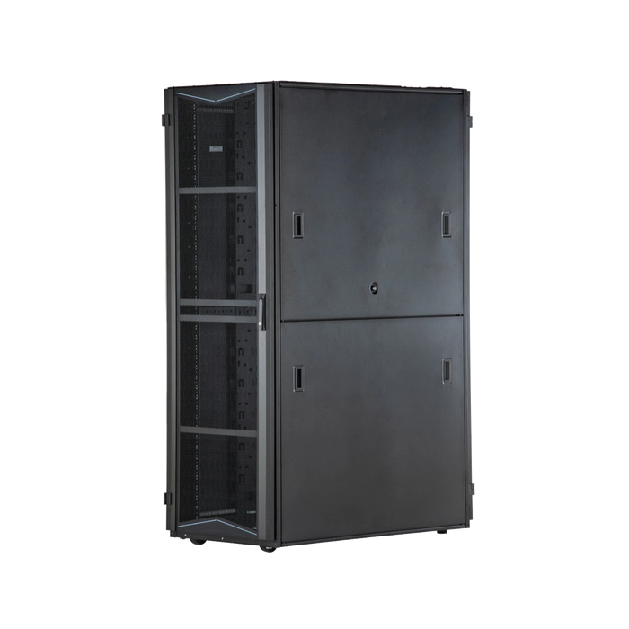 GABINETE FLEXFUSION PARA CENTROS DE DATOS, 42 UR, 800 MM DE ANCHO, 1070 MM DE PROFUNDIDAD, FABRICADO EN ACERO, COLOR NEGRO-Racks y Gabinetes-PANDUIT-XG84212BS0001-Bsai Seguridad & Controles