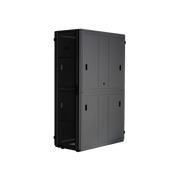 GABINETE FLEXFUSION™ XGL (LIGHT) PARA CENTROS DE DATOS, 42 UR, 600 MM DE ANCHO, 1200 MM DE PROFUNDIDAD, FABRICADO EN ACERO, COLOR NEGRO-Racks y Gabinetes-PANDUIT-XGL64222B-Bsai Seguridad & Controles