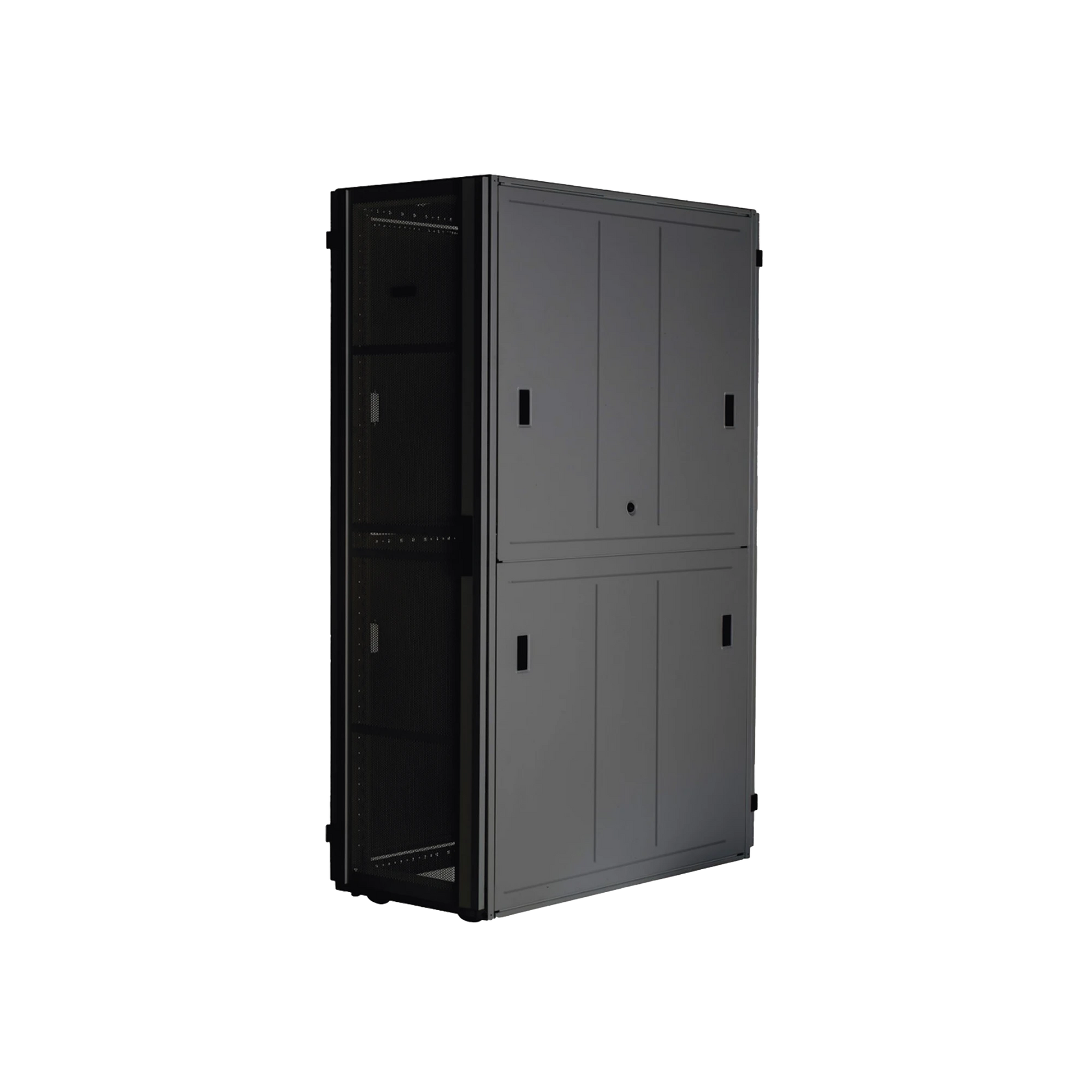 GABINETE FLEXFUSION™ XGL (LIGHT) PARA CENTROS DE DATOS, 42 UR, 600 MM DE ANCHO, 1200 MM DE PROFUNDIDAD, FABRICADO EN ACERO, COLOR NEGRO-Racks y Gabinetes-PANDUIT-XGL64222B-Bsai Seguridad & Controles