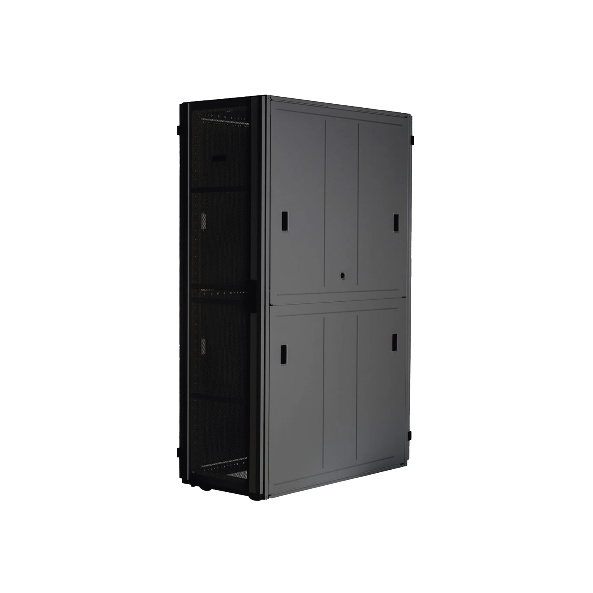 GABINETE FLEXFUSION™ XGL (LIGHT) PARA CENTROS DE DATOS, 42 UR, 600 MM DE ANCHO, 1200 MM DE PROFUNDIDAD, FABRICADO EN ACERO, COLOR NEGRO-Racks y Gabinetes-PANDUIT-XGL64222B-Bsai Seguridad & Controles