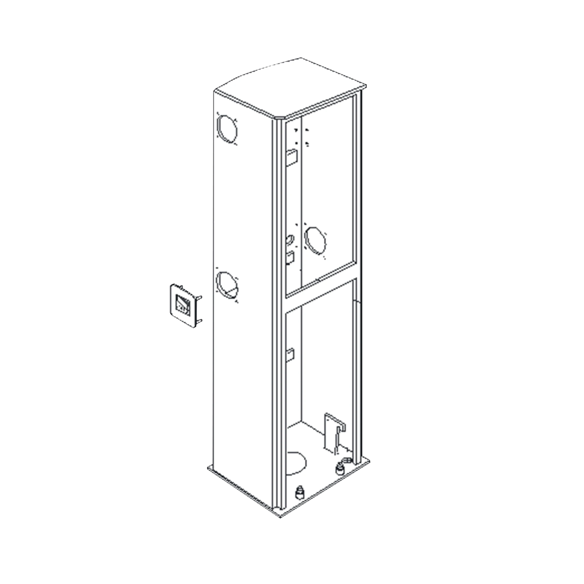 GABINETE PARA BARRERA KX-BG-G4-M Y KX-BG-G4-ML-Acceso Vehicular-CAME-Bsai Seguridad & Controles