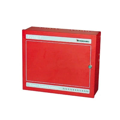 GABINETE PARA BATERÍAS, COLOR ROJO-Paneles de Incendio-HOCHIKI-Bsai Seguridad & Controles