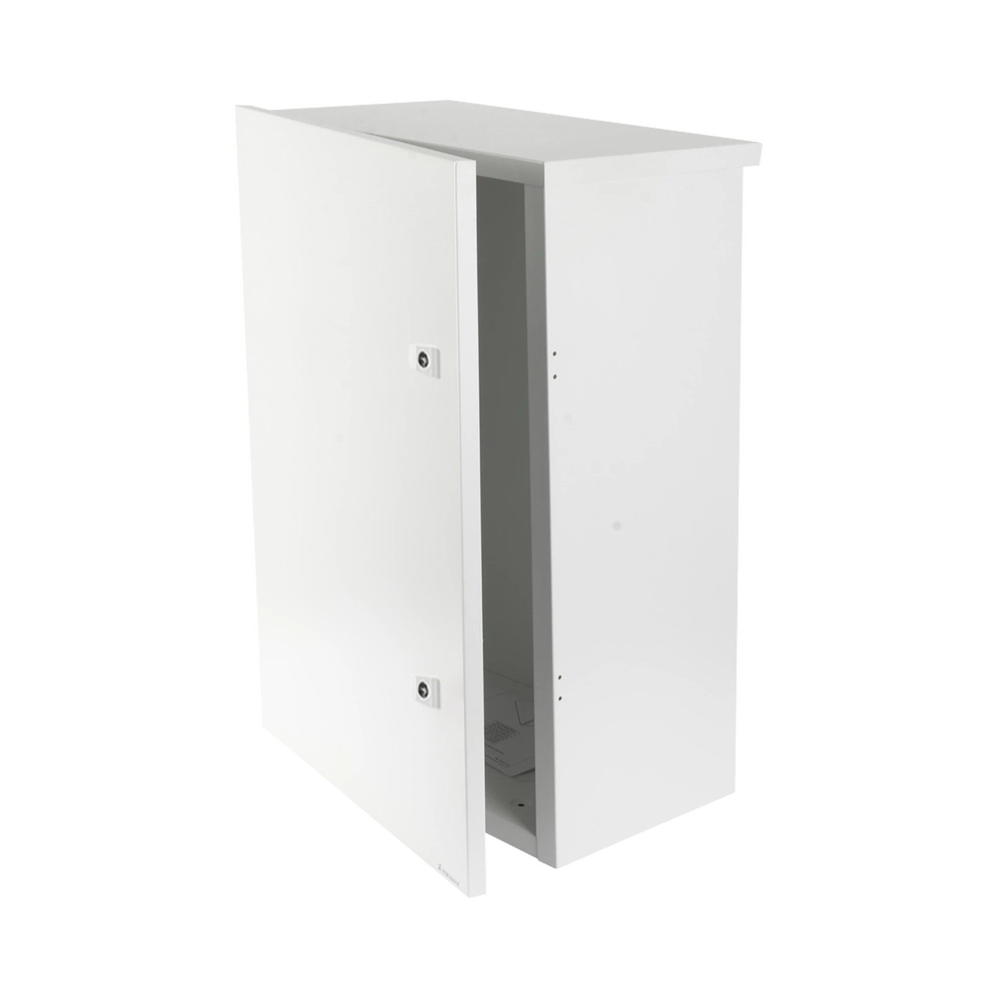 GABINETE PARA INSTALACIÓN DE 2 BATERÍAS PL110D12, FABRICADO EN LÁMINA GALVANIZADA, ACCESORIOS PARA PISO O POSTE (NO INCLUIDOS)-Gabinetes y Carcasas-EPCOM INDUSTRIAL-Bsai Seguridad & Controles