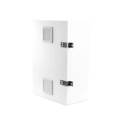 GABINETE PARA INSTALACIÓN DE 2 BATERÍAS PL110D12, FABRICADO EN LÁMINA GALVANIZADA, ACCESORIOS PARA PISO O POSTE (NO INCLUIDOS)-Racks y Gabinetes-EPCOM INDUSTRIAL-Bsai Seguridad & Controles