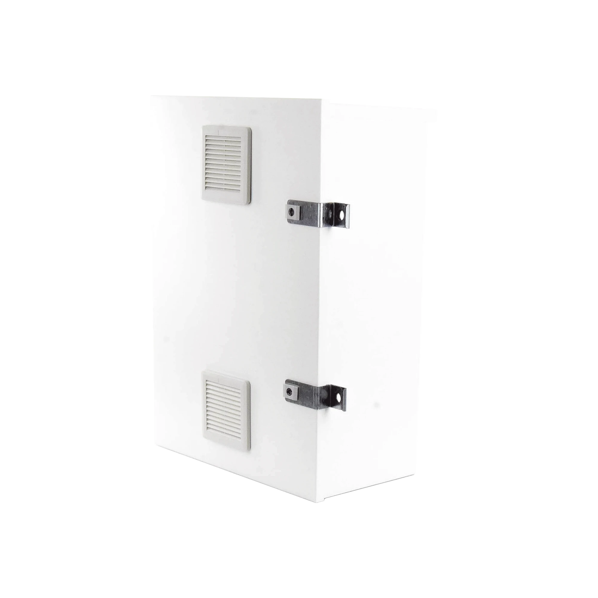 GABINETE PARA INSTALACIÓN DE 2 BATERÍAS PL110D12, FABRICADO EN LÁMINA GALVANIZADA, ACCESORIOS PARA PISO O POSTE (NO INCLUIDOS)-Racks y Gabinetes-EPCOM INDUSTRIAL-Bsai Seguridad & Controles