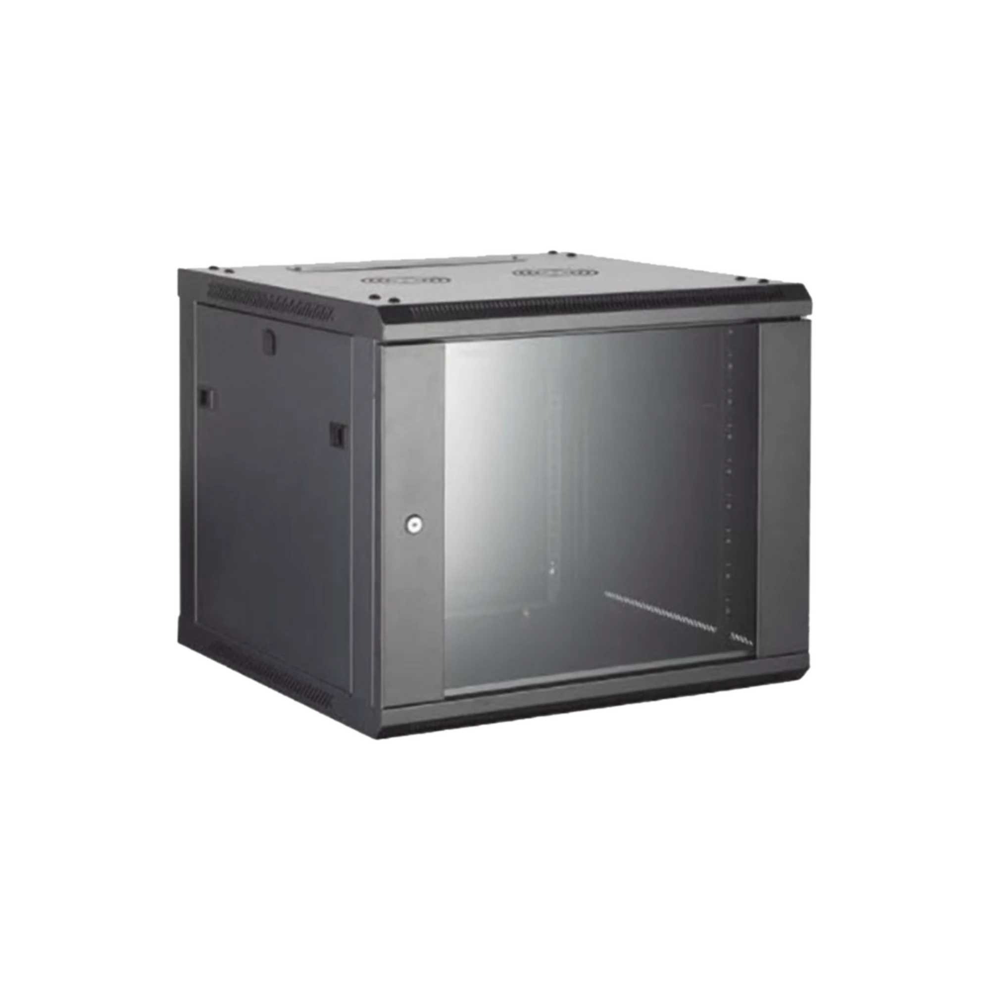 GABINETE PARA MONTAJE EN PARED/ PISO, CON PUERTA DE CRISTAL TEMPLADO, CUERPO FIJO, CON 12 UNIDADES DE RACK, DE 19IN, FABRICADO EN ACERO-Energía-HIKVISION-Bsai Seguridad & Controles