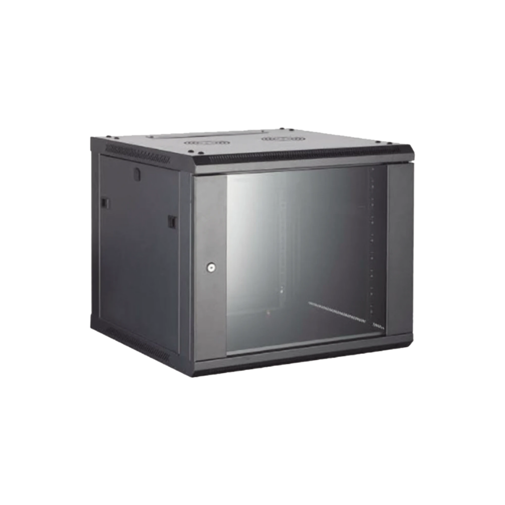 GABINETE PARA MONTAJE EN PARED/ PISO, CON PUERTA DE CRISTAL TEMPLADO, CUERPO FIJO, CON 4 UNIDADES DE RACK, DE 19IN, FABRICADO EN ACERO-Energía-HIKVISION-DS-XS6404-S/B-Bsai Seguridad & Controles