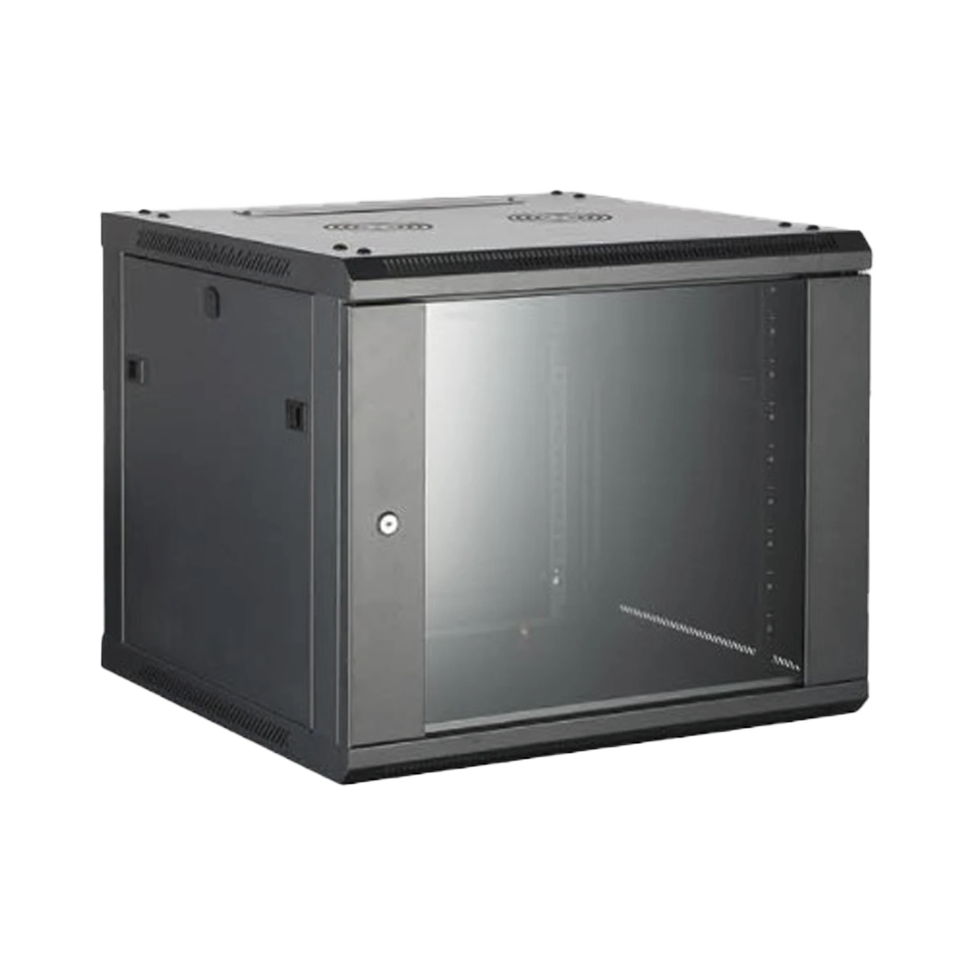 GABINETE PARA MONTAJE EN PARED/ PISO, CON PUERTA DE CRISTAL TEMPLADO, CUERPO FIJO, CON 6 UNIDADES DE RACK, DE 19IN, FABRICADO EN ACERO-Energía-HIKVISION-Bsai Seguridad & Controles