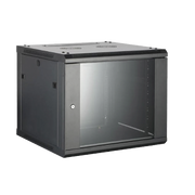 GABINETE PARA MONTAJE EN PARED/ PISO, CON PUERTA DE CRISTAL TEMPLADO, CUERPO FIJO, CON 9 UNIDADES DE RACK, DE 19IN, FABRICADO EN ACERO-Energía-HIKVISION-Bsai Seguridad & Controles