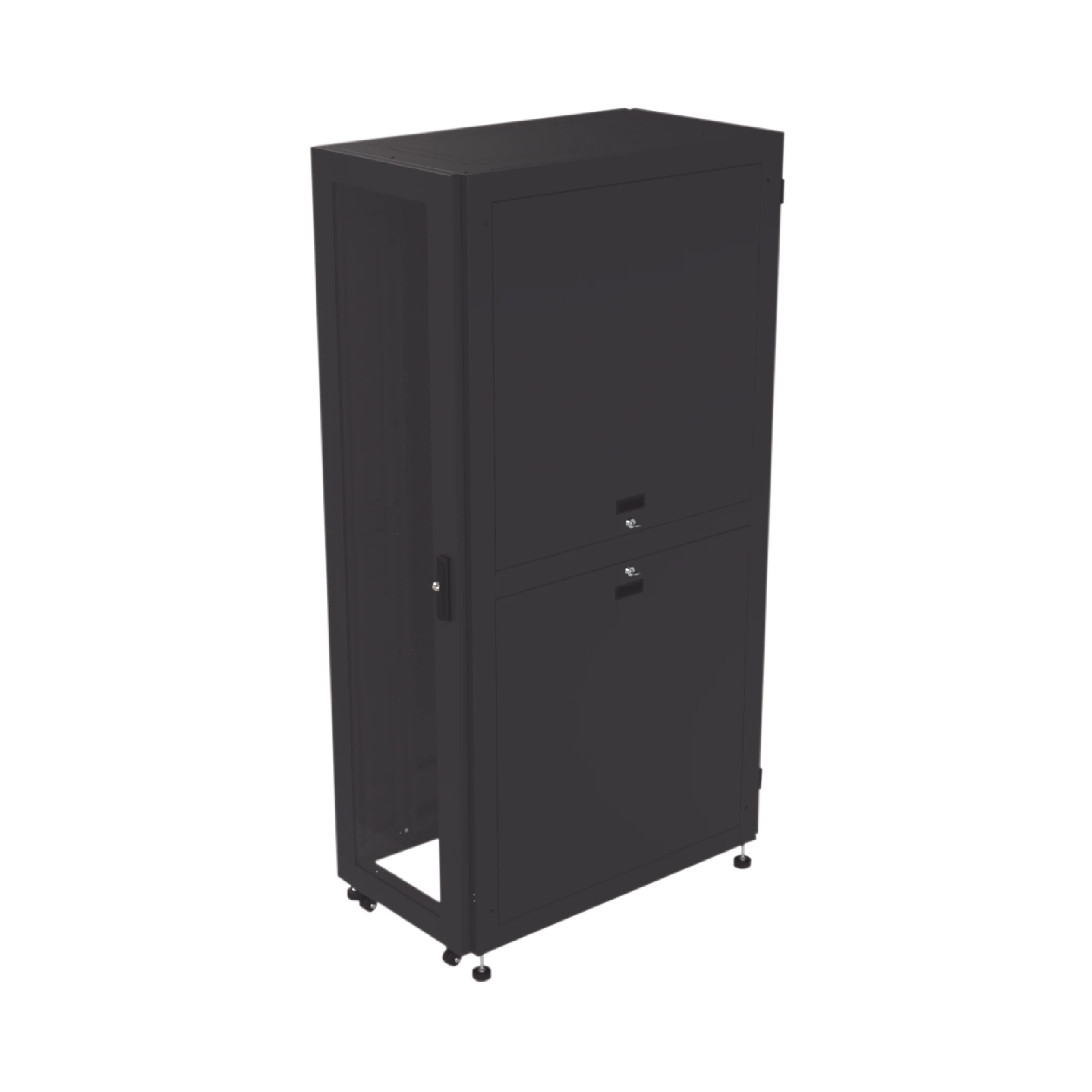 GABINETE PARA TELECOMUNICACIONES RACK ESTÁNDAR DE 19, 42UR, 600 MM ANCHO X 1000 MM PROFUNDIDAD. FABRICADO EN ACERO.-Racks y Gabinetes-LINKEDPRO BY EPCOM-Bsai Seguridad & Controles