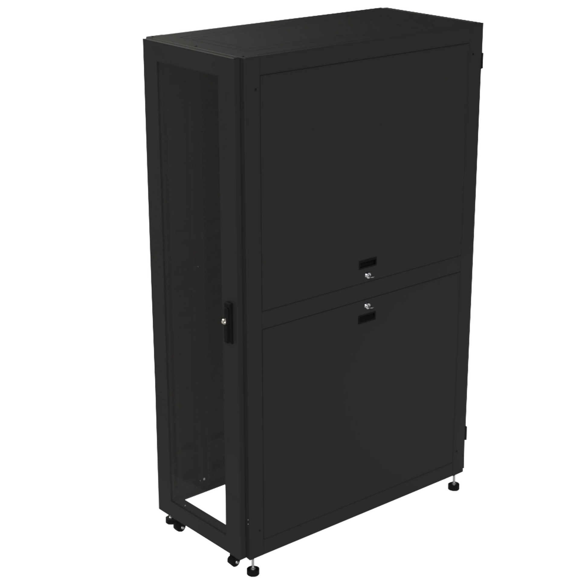 GABINETE PARA TELECOMUNICACIONES RACK ESTÁNDAR DE 19, 42UR, 600 MM ANCHO X 1200 MM PROFUNDIDAD. FABRICADO EN ACERO.-Racks y Gabinetes-LINKEDPRO BY EPCOM-Bsai Seguridad & Controles
