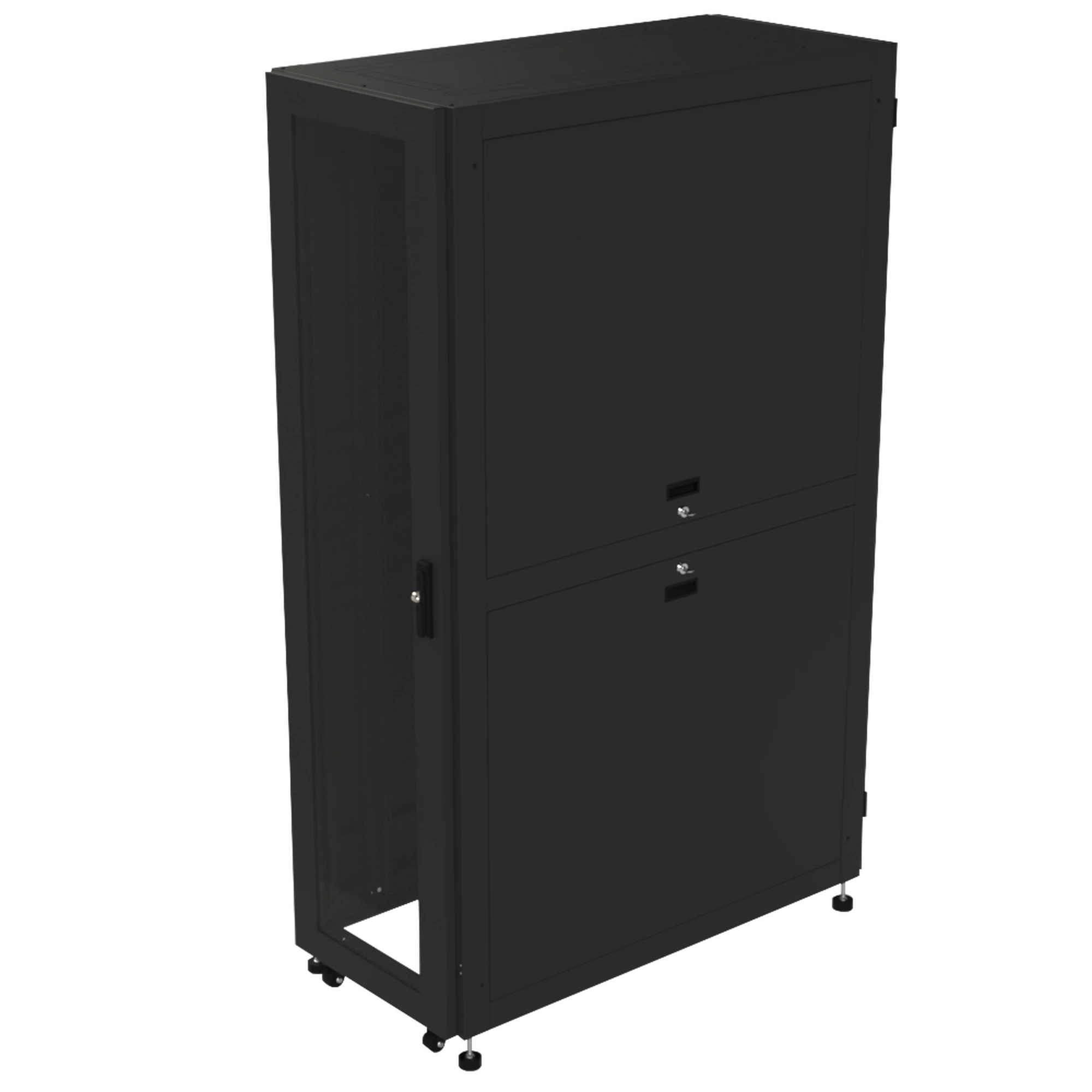 GABINETE PARA TELECOMUNICACIONES RACK ESTÁNDAR DE 19, 42UR, 600 MM ANCHO X 1200 MM PROFUNDIDAD. FABRICADO EN ACERO.-Racks y Gabinetes-LINKEDPRO BY EPCOM-Bsai Seguridad & Controles