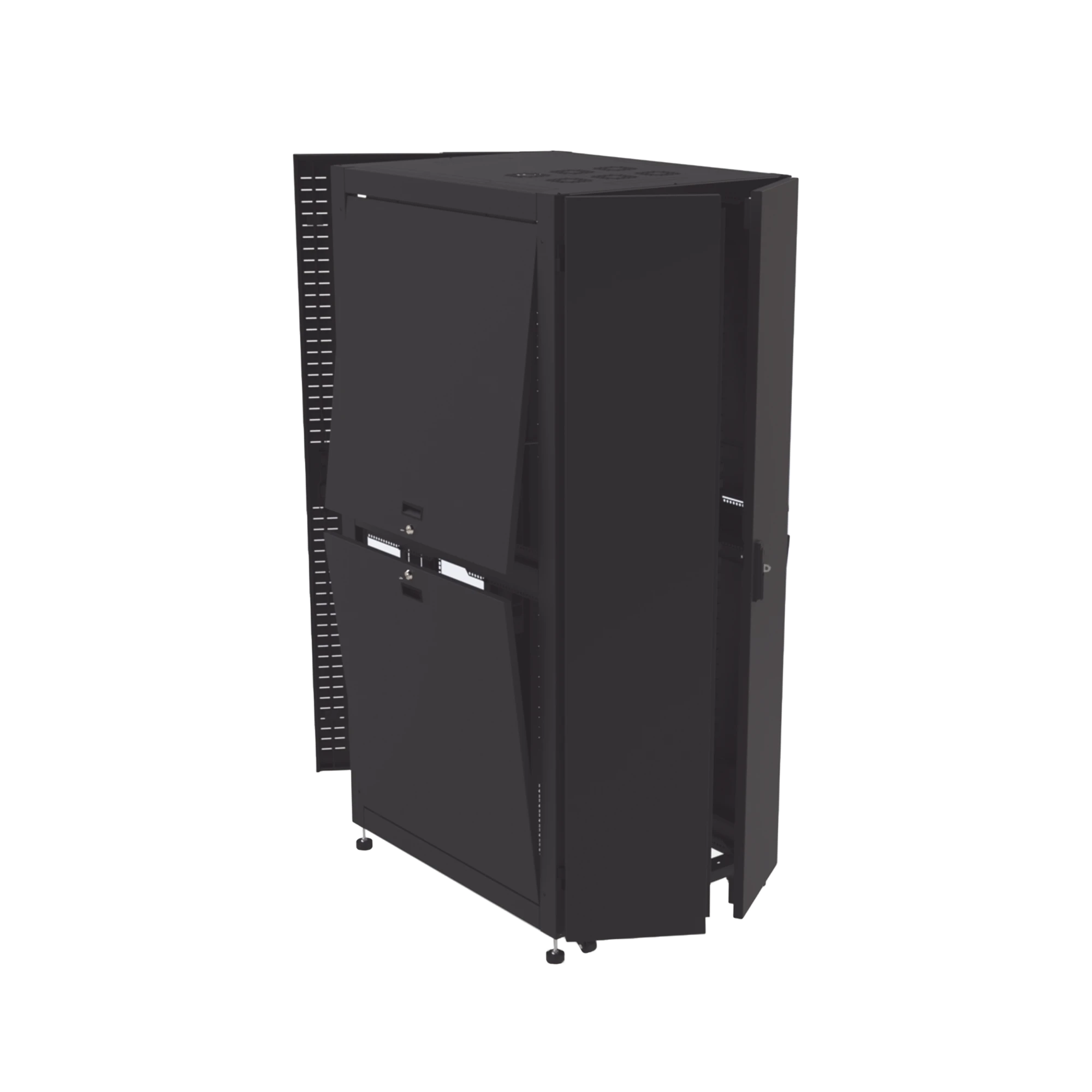 GABINETE PARA TELECOMUNICACIONES RACK ESTÁNDAR DE 19, 42UR, 800 MM ANCHO X 1000 MM PROFUNDIDAD. FABRICADO EN ACERO.-Racks y Gabinetes-LINKEDPRO BY EPCOM-Bsai Seguridad & Controles