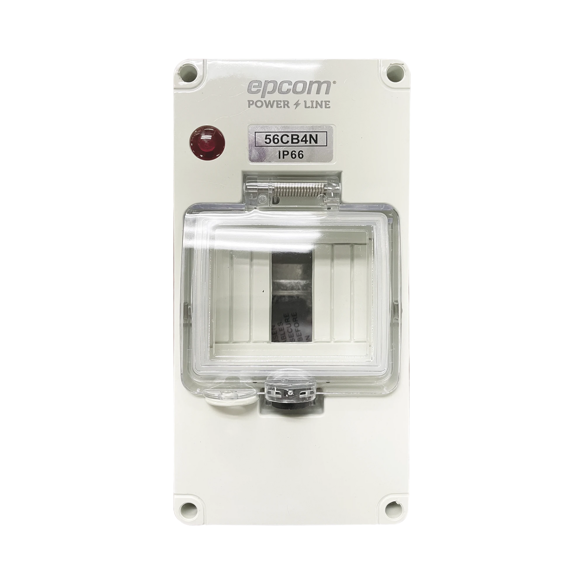 GABINETE PLÁSTICO PARA EXTERIOR IP66 PARA RIEL DIN-Protección contra Descargas-EPCOM POWERLINE-Bsai Seguridad & Controles