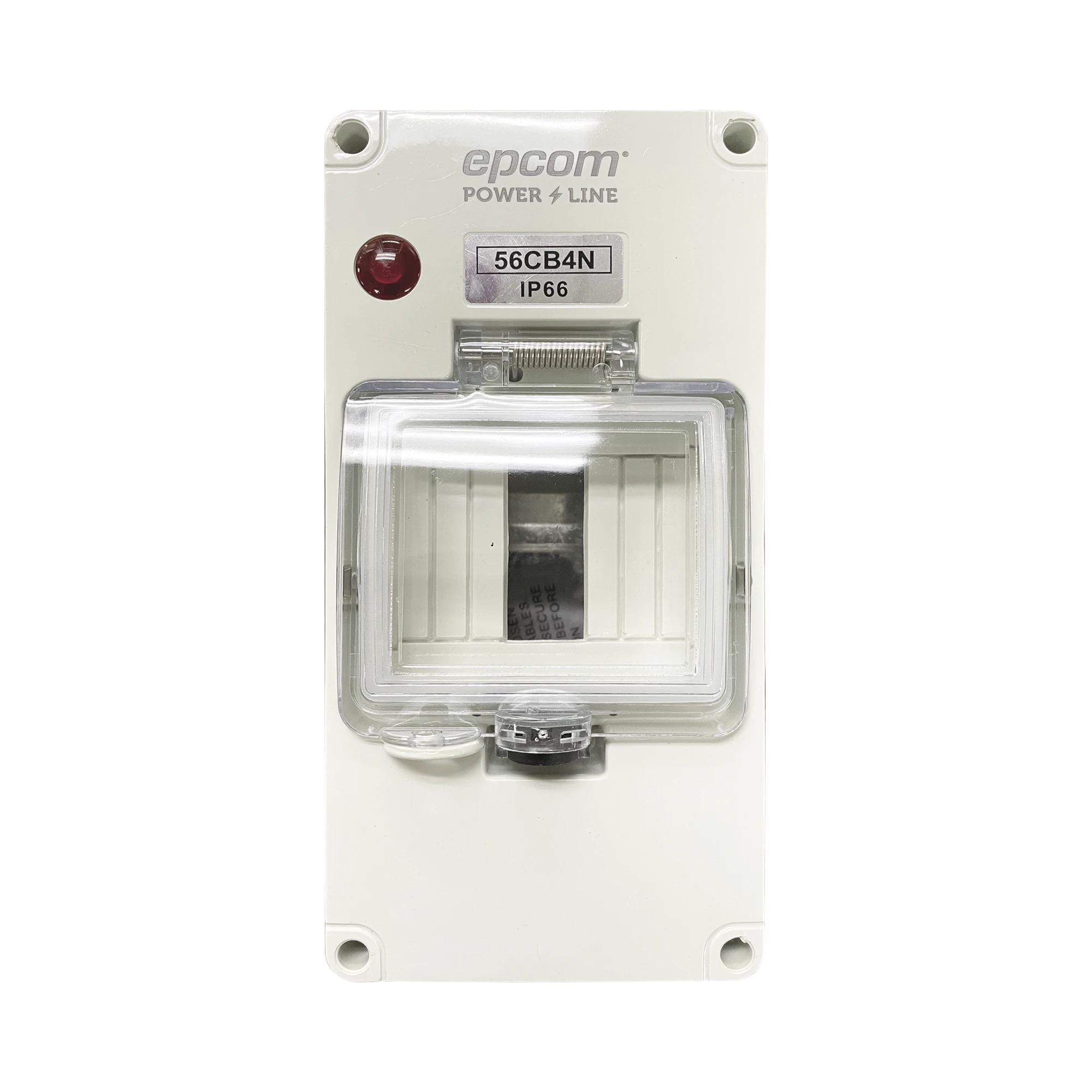 GABINETE PLÁSTICO PARA EXTERIOR IP66 PARA RIEL DIN-Protección contra Descargas-EPCOM POWERLINE-Bsai Seguridad & Controles