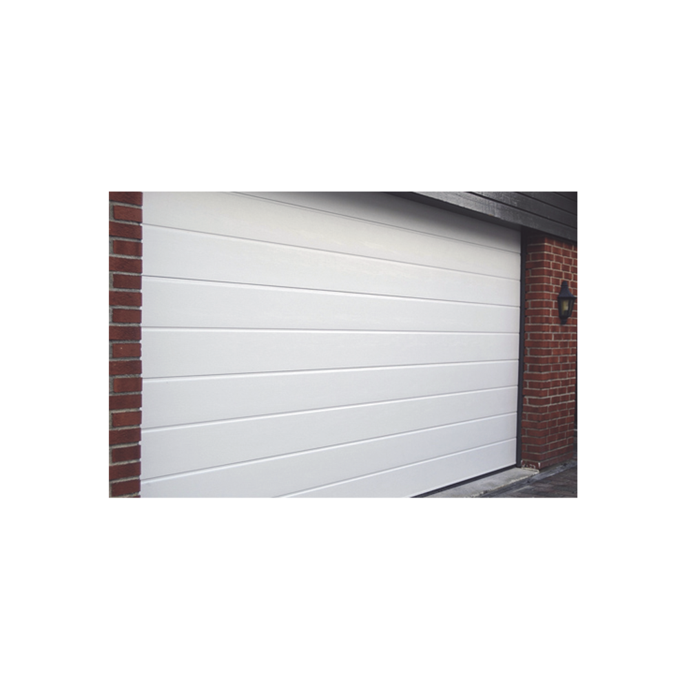 PUERTA DE GARAGE DE ALTA CALIDAD, LISA COLOR BLANCO 16X7 PIES, AISLADA, ESTILO AMERICANA.-Acceso Vehicular-ACCESSPRO-Bsai Seguridad & Controles