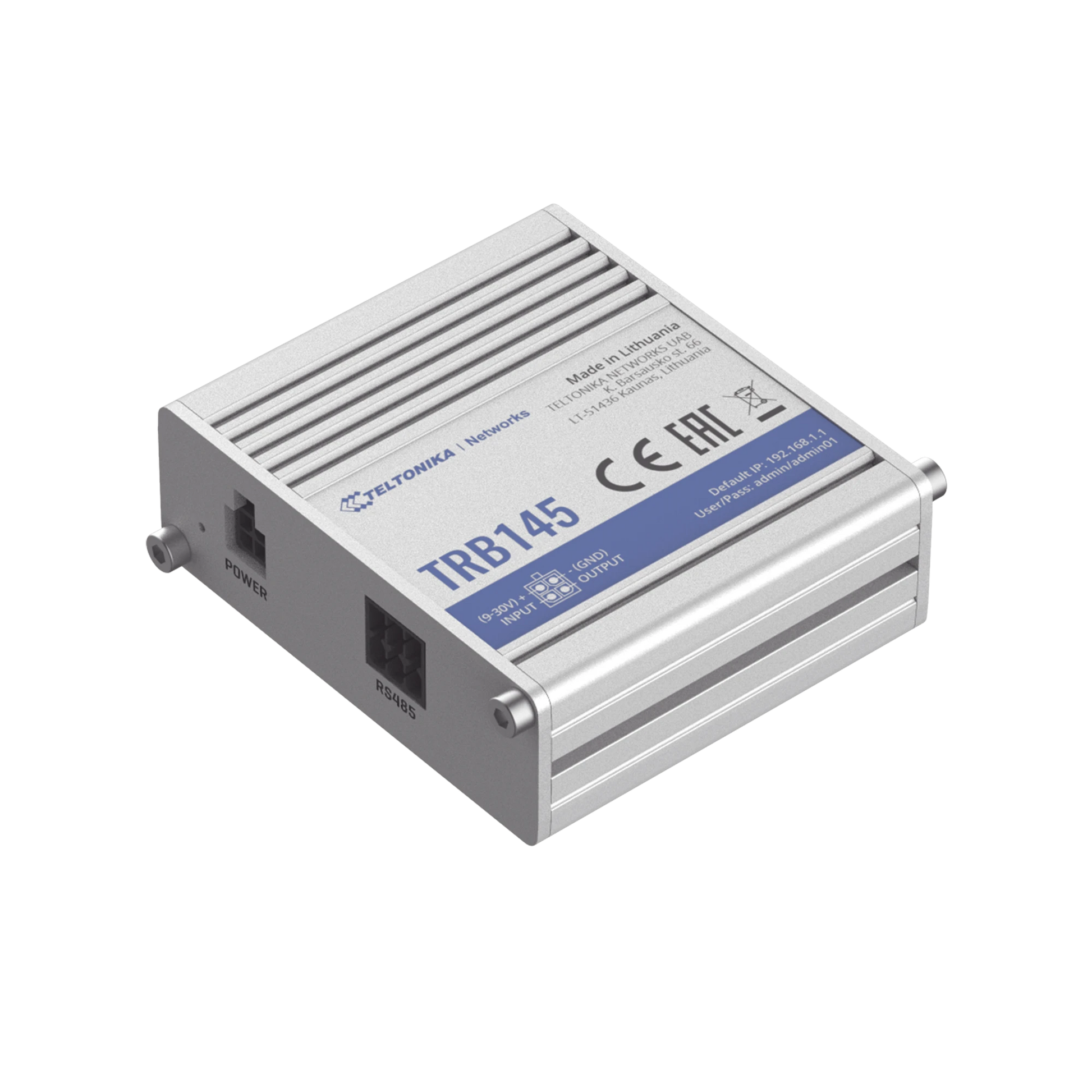 GATEWAY INDUSTRIAL LTE 4G, CON 1 PUERTO RS485-Networking-TELTONIKA-Bsai Seguridad & Controles