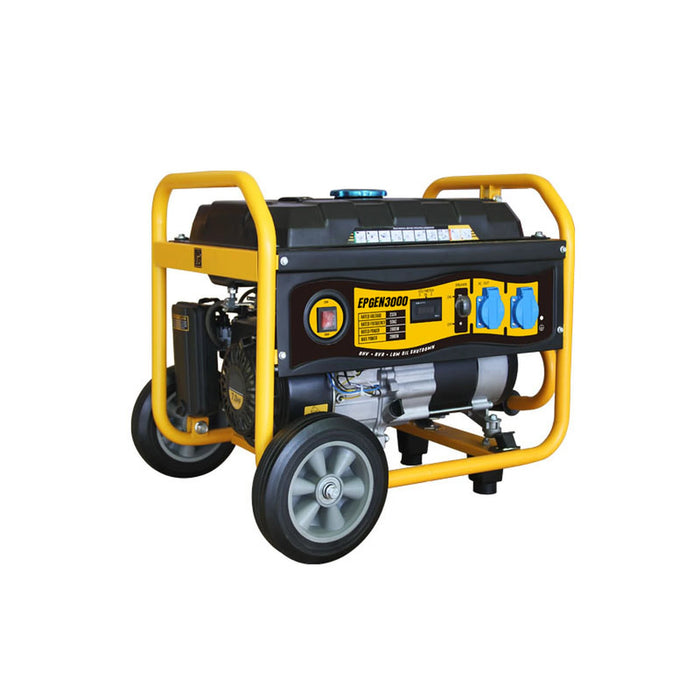 GENERADOR A GASOLINA 3KW, JAULA CON RUEDAS PARA FÁCIL TRASLADO-Ups/No Break-EPCOM POWERLINE-Bsai Seguridad & Controles