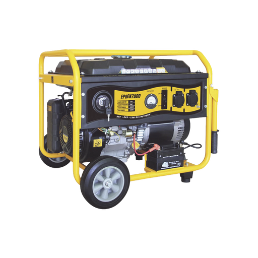 GENERADOR A GASOLINA CON ENCENDIDO AUTOMÁTICO, 6.5KW, JAULA CON RUEDAS PARA FÁCIL TRASLADO-Ups/No Break-EPCOM POWERLINE-EPGEN7000ATS-Bsai Seguridad & Controles