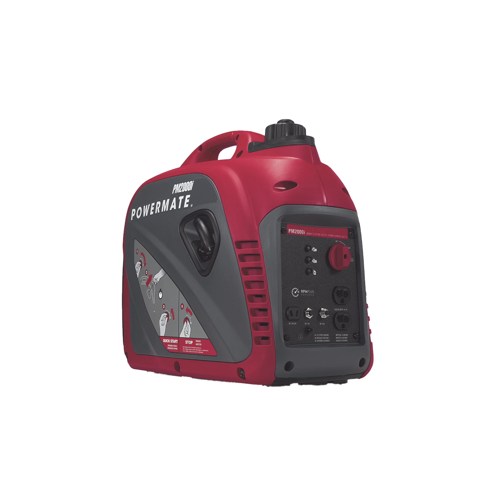 GENERADOR INVERSOR PORTÁTIL A GASOLINA, 1.7 KW, 120VCA , ARRANQUE MANUAL-Respaldo de Energía-POWERMATE-Bsai Seguridad & Controles