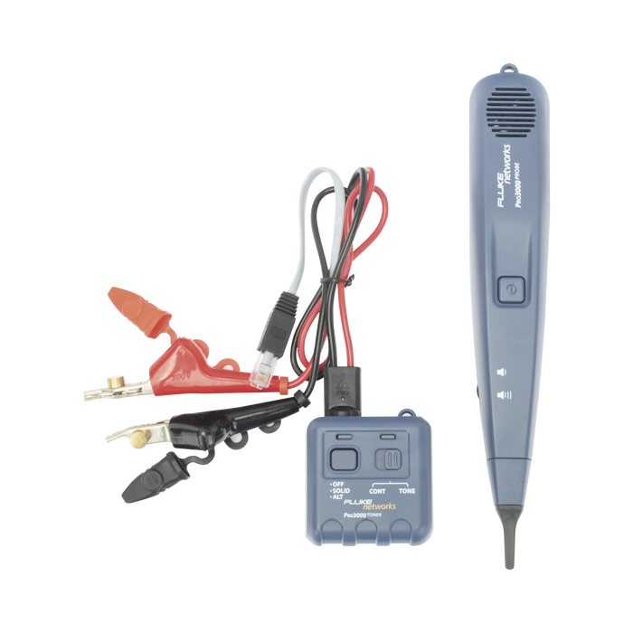 GENERADOR Y SONDA (DETECTOR) DE TONOS PRO3000™, PARA IDENTIFICACIÓN DE SEÑALES ANALOGICAS EN CABLEADO INACTIVO-Herramientas-FLUKE NETWORKS-26000900-Bsai Seguridad & Controles