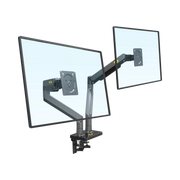 MONTAJE DE ESCRITORIO ARTICULADO PARA 2 MONITORES DE 22"-32" / SOPORTA HASTA 15 KG X BRAZO / VESA 75 X 75 / 100 X 100 / ACERO / GIRO: 360°-Monitores Pantallas y Mobiliario-NB-EPCOM-Bsai Seguridad & Controles