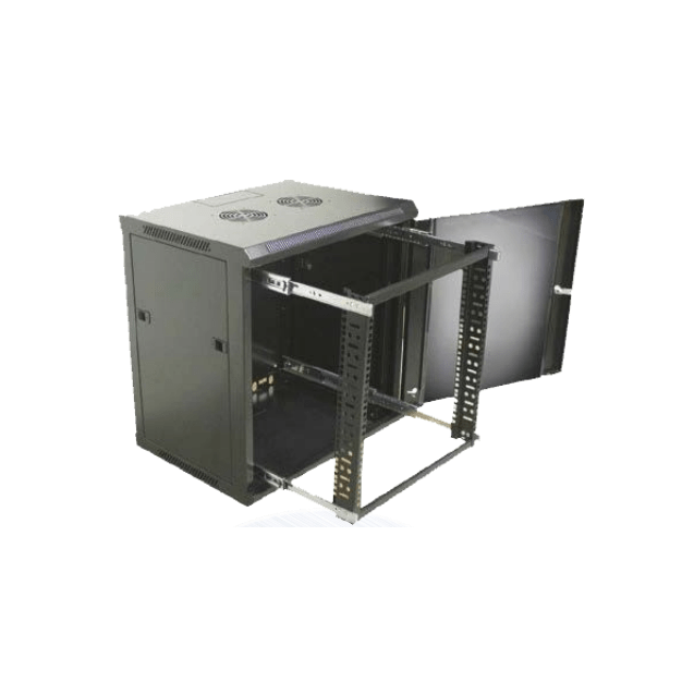 SBE TECH SBE-GPAR10UR - GABINETE DE PARED DE 10 UR / DESLIZABLE / PUERTA DELANTERA DE CRISTAL TEMPLADO / CON CERRADURA / ALTO 630, ANCHO 600, PROFUNDO 450-Gabinetes Piso / Pared-SBE TECH-Bsai Seguridad & Controles