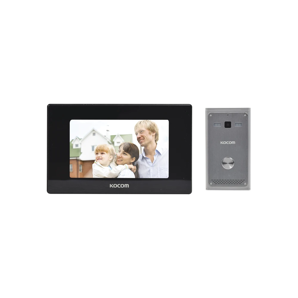 GRABE QUIEN TOCA A SU PUERTA, VIDEOPORTERO TOUCH SCREEN DE 7", GRABACION EN MICROSD-Porteros-KOCOM-Bsai Seguridad & Controles