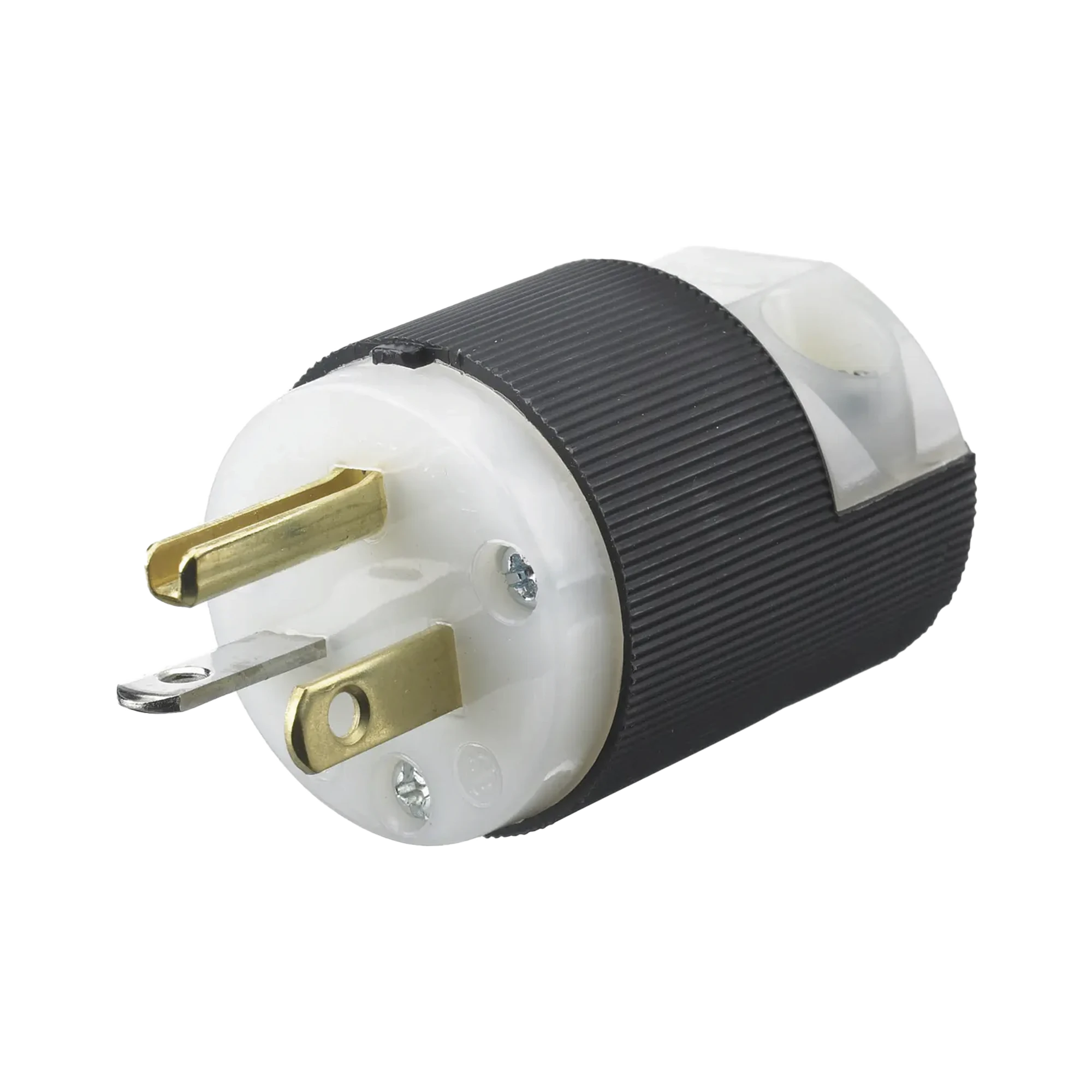 CLAVIJA ENTRADA RECTA/ 20 A 125 V/ 2 POLOS 3 HILOS/ NEMA 5-20 P/ GRADO INDUSTRIAL- COMERCIAL.-Área Eléctrica-HUBBELL-Bsai Seguridad & Controles