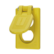 TAPA RESISTENTE A INTEMPERIE PARA CONTACTO DÚPLEX/ COLOR AMARILLO/ GRADO MARINO.-Herramientas-HUBBELL-Bsai Seguridad & Controles