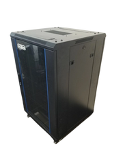 SAXXON SXR18U6618S - GABINETE DE PISO COLOR NEGRO / 18UR / PUERTA DE VIDRIO TEMPLADO / ALTO 100 CM / ANCHO 60 CM / PROFUNDIDAD 60 CM #SXNDESCUENTO-Gabinetes Piso / Pared-SAXXON-SXN0420008-Bsai Seguridad & Controles