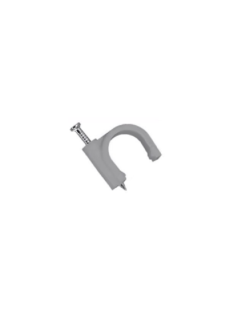 TCE LMG-NCC-7MMC-GY100 - GRAPA DE PARED / DIÁMETRO INTERNO 7 MM / ALTURA 8.7 MM / COLOR GRIS / BOLSA DE 100 PIEZAS#GRAPA-Organización y fijación de cables-OEM-Bsai Seguridad & Controles