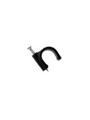 TCE LMG-NCC-7MM-BK100 - GRAPA DE PARED / DIÁMETRO INTERNO 7 MM / ALTURA 8.7 MM / COLOR NEGRO / BOLSA DE 100 PIEZAS#GRAPA-Organización y fijación de cables-OEM-Bsai Seguridad & Controles