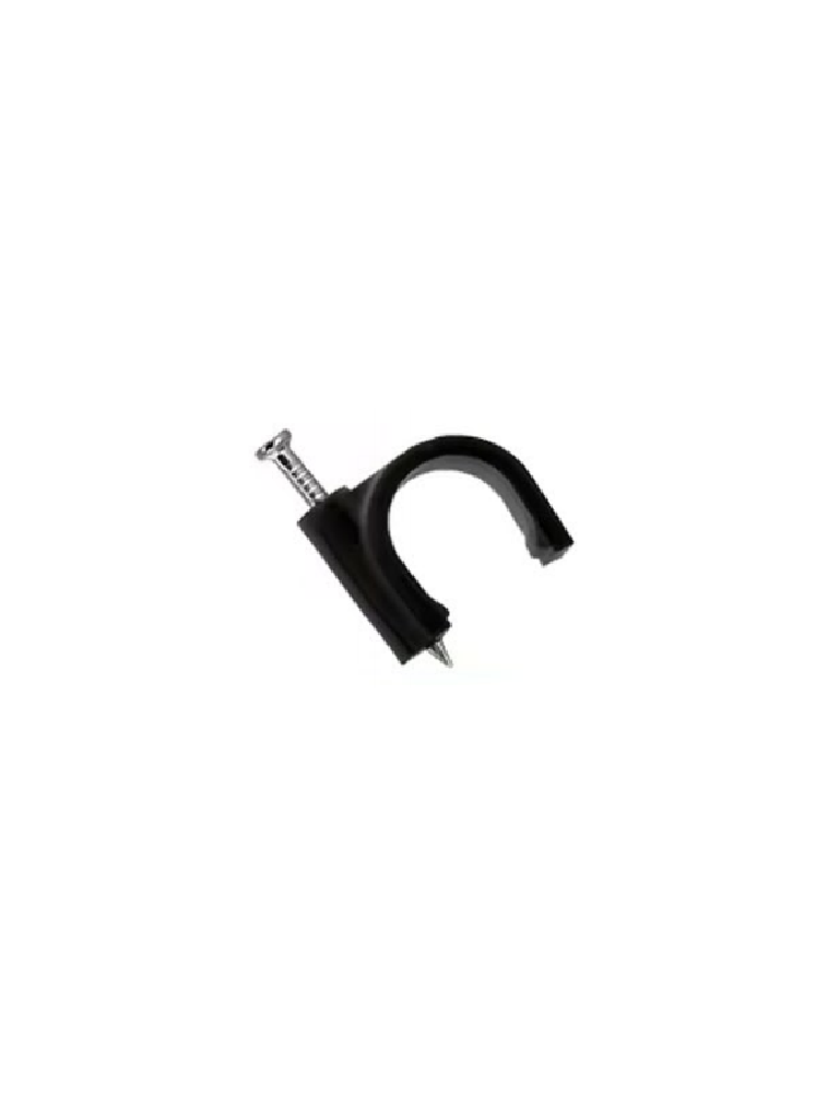 TCE LMG-NCC-7MM-BK100 - GRAPA DE PARED / DIÁMETRO INTERNO 7 MM / ALTURA 8.7 MM / COLOR NEGRO / BOLSA DE 100 PIEZAS#GRAPA-Organización y fijación de cables-OEM-Bsai Seguridad & Controles