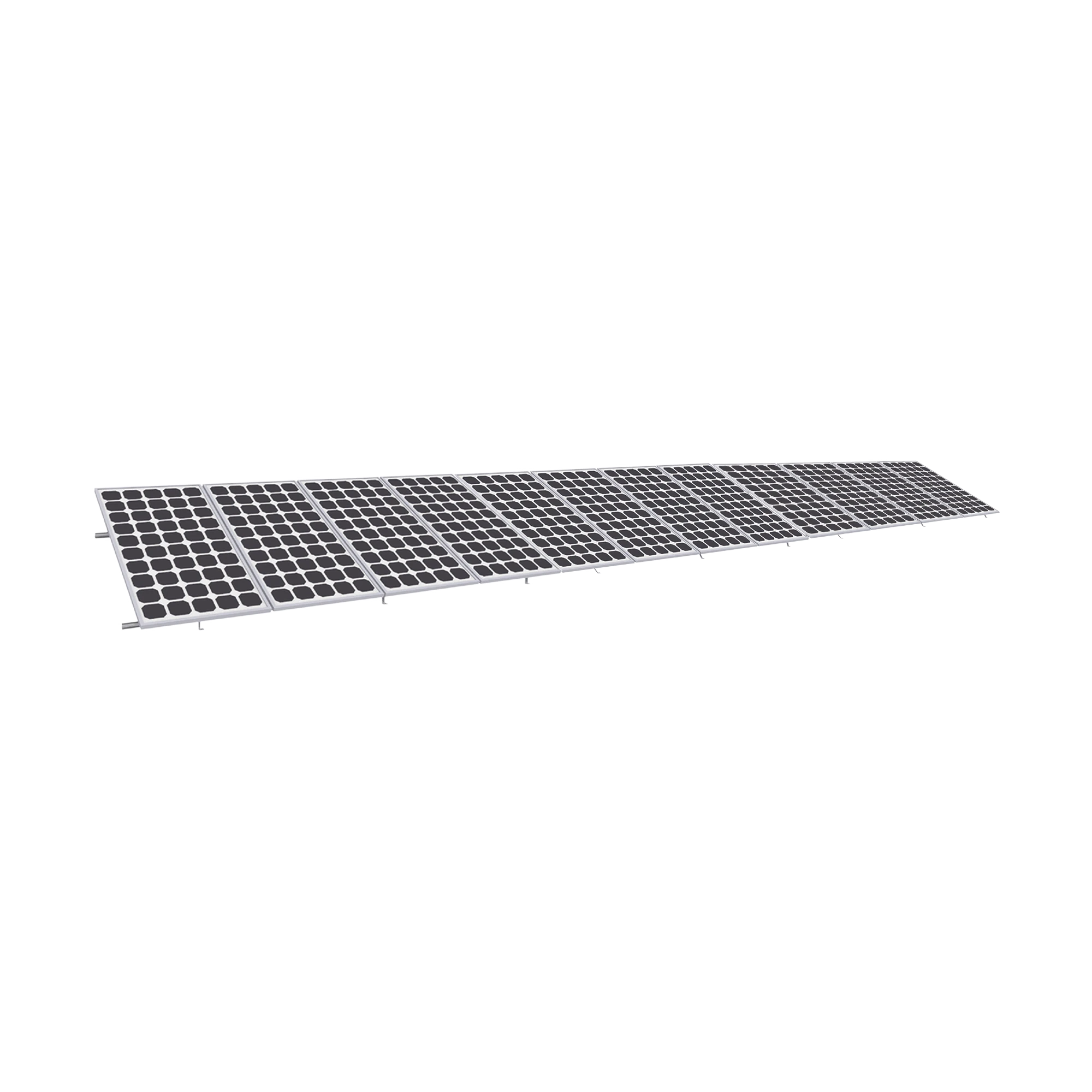 MONTAJE PARA PANEL SOLAR, RIEL "8" DE 5400MM PARA MÓDULOS CON ESPESOR DE 35MM, VELOCIDAD DE VIENTO MÁX. 136KM/H (20° A 45°)-Energía Solar-EPCOM POWERLINE-Bsai Seguridad & Controles