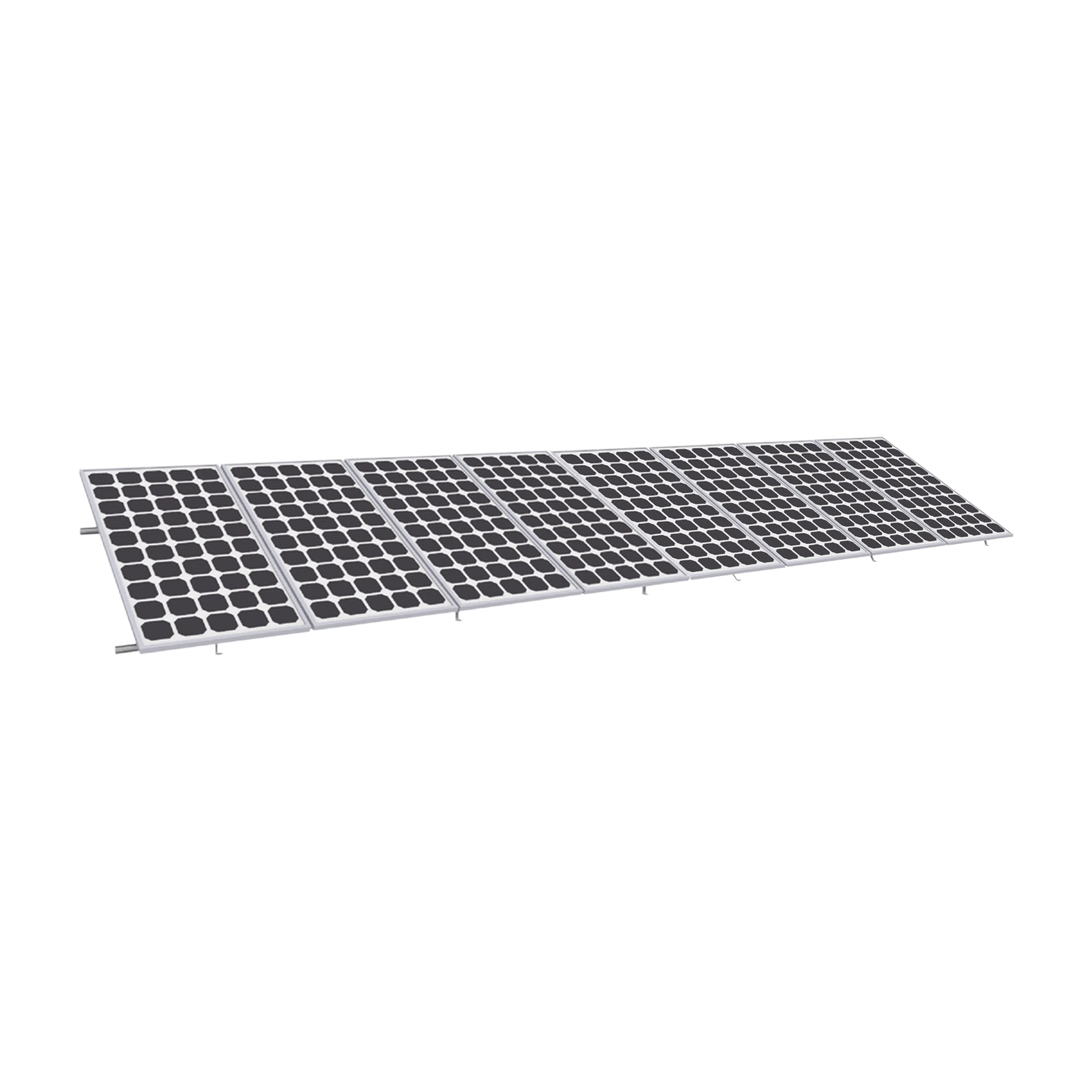 MONTAJE PARA PANEL SOLAR, RIEL "8" DE 5400MM PARA MÓDULOS DE 550 A 660W CON ESPESOR DE 35MM, VELOCIDAD DE VIENTO MÁX. 136KM/H (20° A 45°)-Energía Solar-EPCOM POWERLINE-Bsai Seguridad & Controles