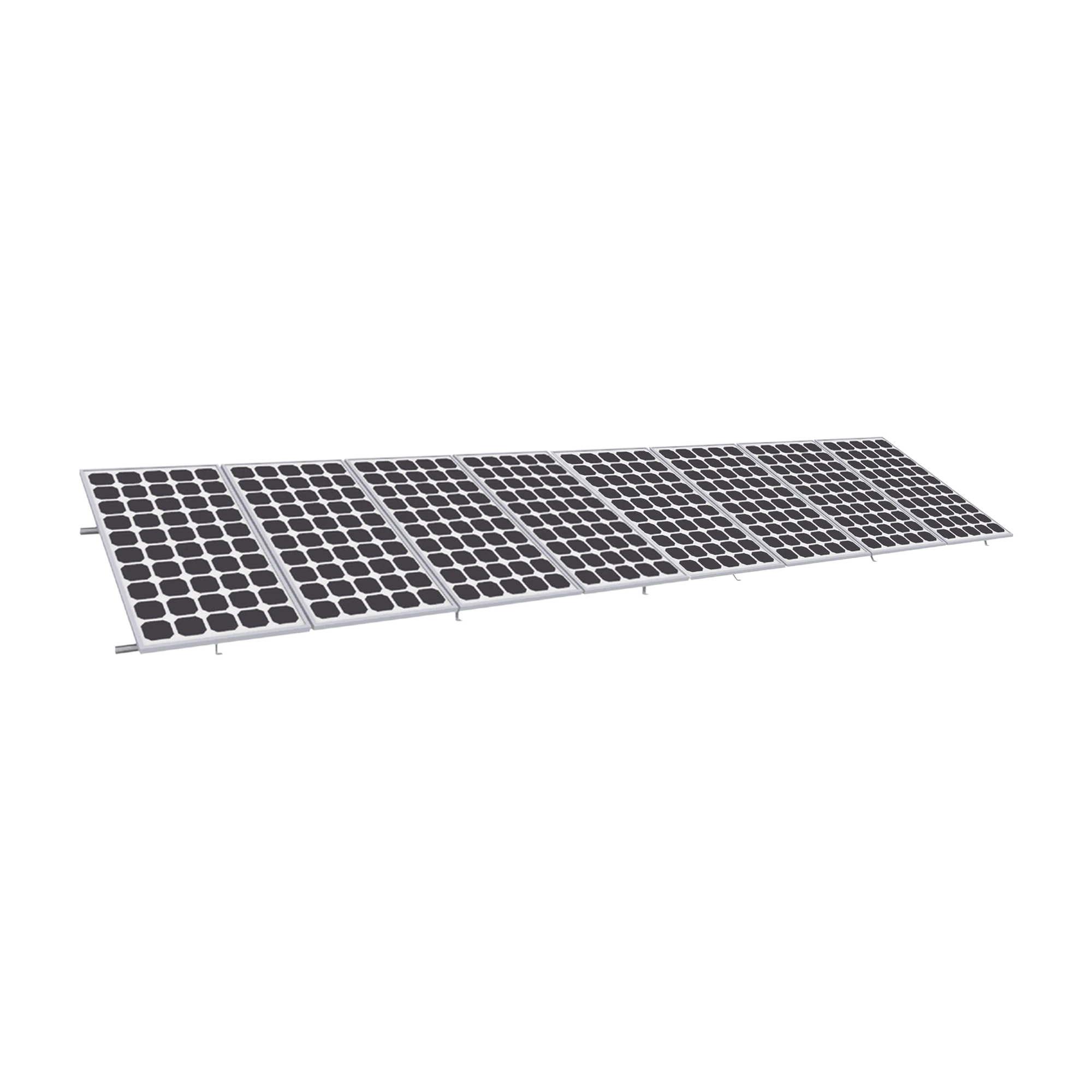 MONTAJE PARA PANEL SOLAR, RIEL "8" DE 5400MM PARA MÓDULOS DE 550 A 660W CON ESPESOR DE 35MM, VELOCIDAD DE VIENTO MÁX. 136KM/H (20° A 45°)-Energía Solar-EPCOM POWERLINE-Bsai Seguridad & Controles